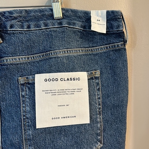 NWT Good American Good Classic Jeans Size 24 - Picture 6 of 10